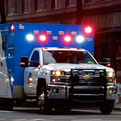 Emergency Vehicle with lights